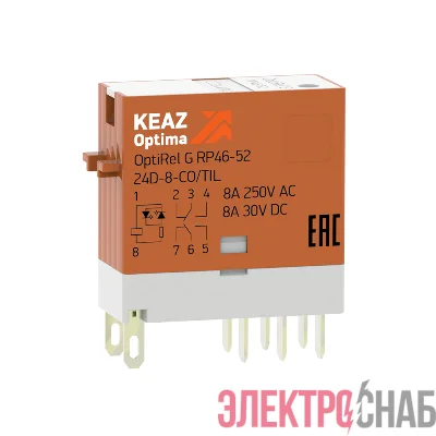Реле промежуточное OptiRel G RP46-52-230-8-CO-S/TIL КЭАЗ 281053