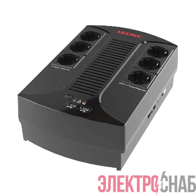 Источник бесперебойного питания ИБП Info PDU 800В.А Schuko (6) USB для зарядки (2) USB + RJ11 DKC INFOPDU800