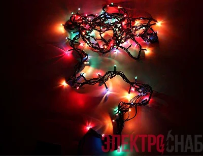 Гирлянда универсальная 100 микроламп мультиколор 5м с контроллером Neon-Night 303-110