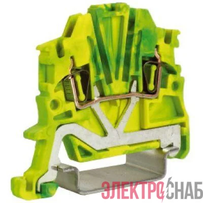 Клемма пруж. HTE 1 1.5кв.мм желт./зел. DKC ZHT400