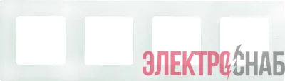 Рамка 4-м Etika бел. Leg 672504