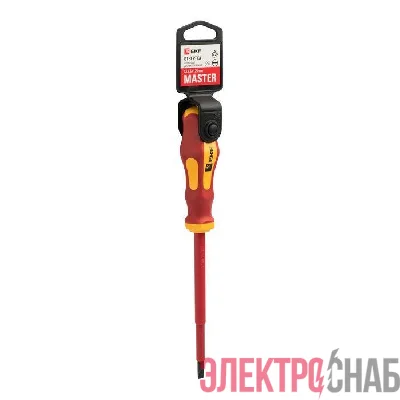 Отвертка SL5.5х125мм Master 1000В Basic EKF sl-5.5-125-mas-in