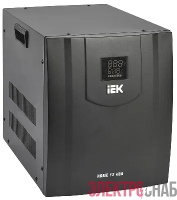 Стабилизатор напряжения HOME СНР1-0-12кВА электрон. переносной IEK IVS20-1-12000