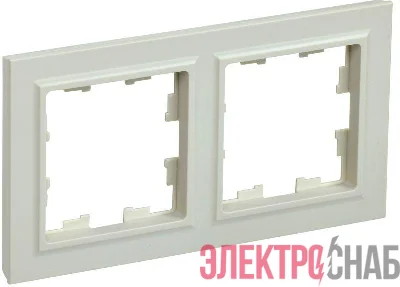 Рамка 2-м BRITE РУ-2-БрКр беж. IEK BR-M22-K10