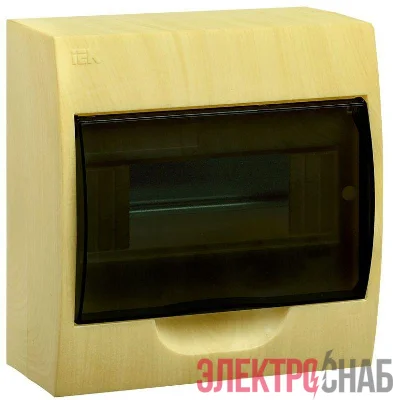 Корпус навесной ЩРН-П-8 Krepta 3 IP41 пластик. сосна IEK MKP12-N-08-41-K34