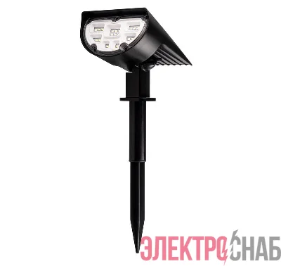Светильник светодиодный садовый SLR-S07 18LED 100лм IP65 прожектор с колышком на солнечн. батарее ФАZА 5033306