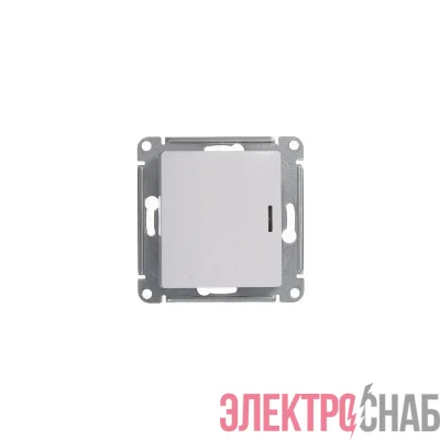 Переключатель проходной 1-кл. СП Glossa 10А IP20 (сх. 6а) 10AX с подсветкой механизм бел. SE GSL000163