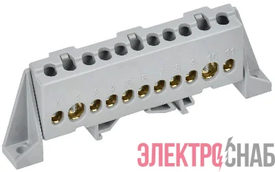 Шина L "фаза" в комб. изол. "Стойка" 8х12-11-Ср TEKFOR IEK TF-NN20-11-DP-K03