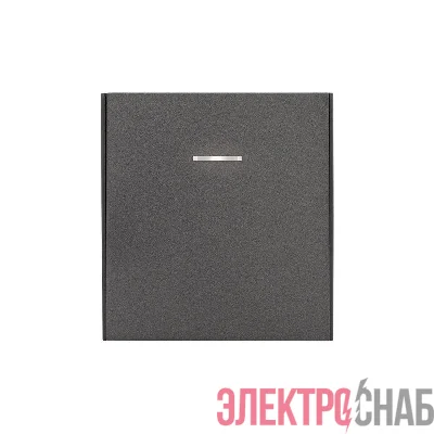 Выключатель проходной (переключатель) 1-кл. СП STRONG MIELE 10А с подсветкой графит Kranz KR-78-0716-6