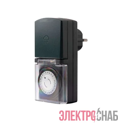 Таймер механический суточный влагозащ. с крышкой 16А/3600Вт Duwi 25804 9