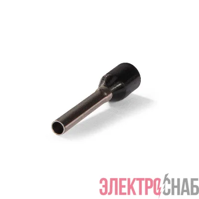 Наконечник штыревой втулочный изолированный НШВИ 1.5-12 ЕВРО черн. КВТ 103201