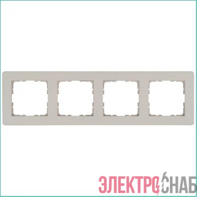 Рамка 4-м G-Flex тауп Jasmart G1104T