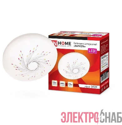 Светильник светодиодный DECO 12Вт 230В 6500К 1080лм 210х65мм КАРУСЕЛЬ IN HOME 4690612022192