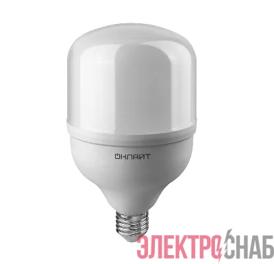Лампа светодиодная высокомощная 82 905 OLL-T125-50-230-865-E27Е40 50Вт 6500К холод. бел. E27/E40 3500лм 176-264В ОНЛАЙТ 82905