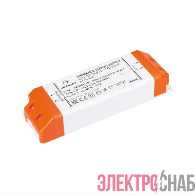 Блок питания ARV-SP-24075-PFC-TRIAC (24В 3.1А 75Вт) IP20 пластик Arlight 026406(2)
