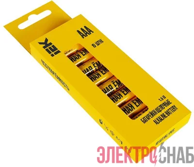 Элемент питания алкалиновый AAA/LR03 Alkaline бокс (уп.10шт) IEK ABT-LR03-OP-B10