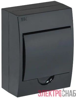 Корпус навесной ЩРН-П-6 Krepta 3 IP41 пластик. черн. IEK MKP12-N-06-41-K02