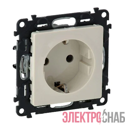 Механизм розетки Valena Life 16А 250В 2К+З винтовые зажимы сл. кость Leg 753525
