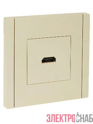 Розетка HDMI FORTE&PIANO FP440 ваниль IEK FP-H10-K10