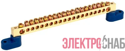 Шина нулевая ШНИ-8х12-20-У2-С на двух угловых изоляторах IEK YNN10-812-20C2-K07
