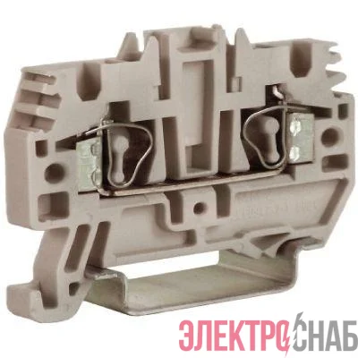 Клемма пруж. HMM.2/GR 2.5кв.мм сер. DKC ZHM500GR