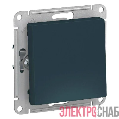 Выключатель 1-кл. СП AtlasDesign 10А IP20 (сх. 1) 10AX механизм изумруд SchE ATN000811