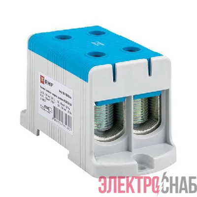 Клемма силовая вводная двойн. КСВ 35-150кв.мм син. PROxima EKF kvs2-35-150-blue