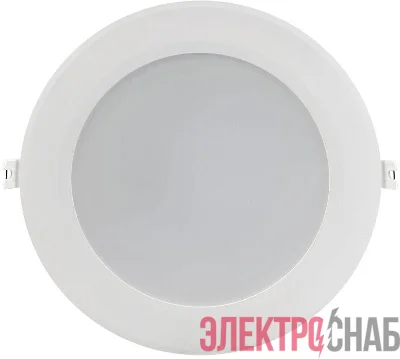 Светильник светодиодный ДВО 1716 18Вт 6500К IP40 встраив. круг бел. IEK LDVO0-1716-18-6500-K01