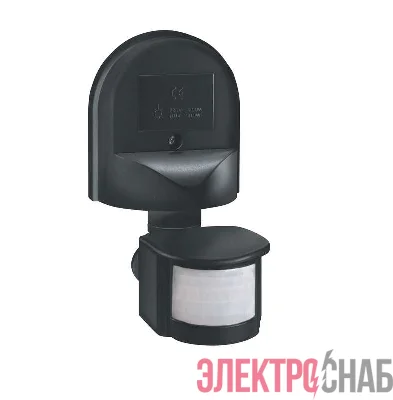 Датчик движения DD-01 настенный 180град. 800Вт 10-420с 5-12м 3-2000Лк IP44 черн. Duwi 25824 7