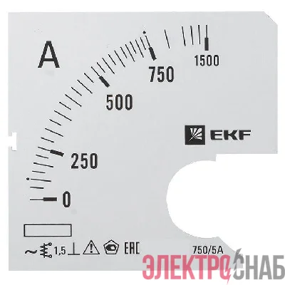 Шкала сменная для A961 750/5А-1.5 PROxima EKF s-a961-750