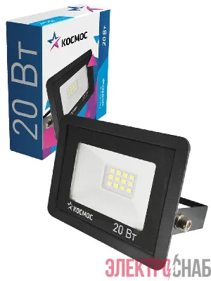 Прожектор 20Вт 1600лм 6500К IP65 Космос K_PR5_LED_20