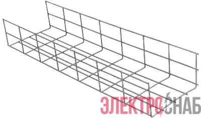 Лоток проволочный усиленный 200х100 L3000 сталь 4мм оцинк. IEK CLWG10-100-200-3