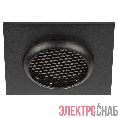 Светильник KL110 MR16 GU5.3 встраив. алюм. BK черн. матов. ЭРА Б0061530