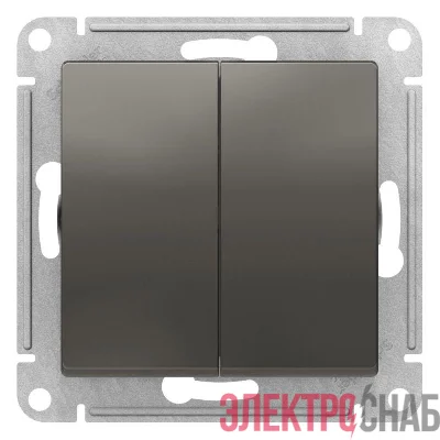 Переключатель перекрестный 2-кл. AtlasDesign 2хсх.7 10АХ механизм сталь SE ATN000973