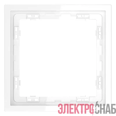 Рамка 1-м S70 пластик. бел. глянцевый Voltum VLS100101