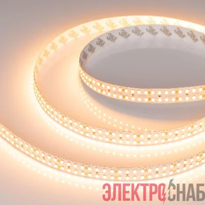 Лента светодиодная RT-A320-15mm 24V Warm 2400К 24Вт/м IP20 2835 высок. эффект. 150лм/Вт (уп.5м) Arlight 044292