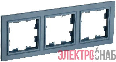 Рамка 3-м BRITE РУ-3-БрМ маренго IEK BR-M32-K35