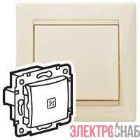 Выключатель 1-кл. СП Valena 10А IP31 с подсветкой механизм сл. кость (DIY-упак.) IEK 695601