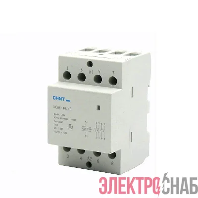 Контактор модульный NCH8-40/40 40А 4НО AC 220/230В 50Гц (R) CHINT 256099