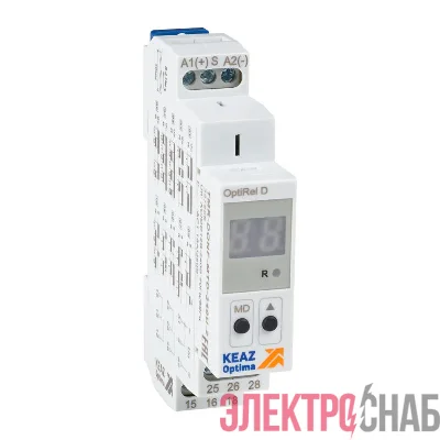 Реле времени OptiRel D TMR-DONF-MTD-240U-2 цифровое 16А 2СО 12-230АС/DC КЭАЗ 357856
