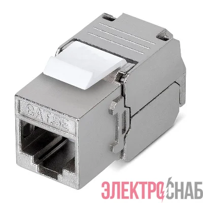 Модуль Keystone Jack RJ-45(8P8C) FTP экранир. кат.5e тип 180град. самозажимной PRO Rexant 02-0071