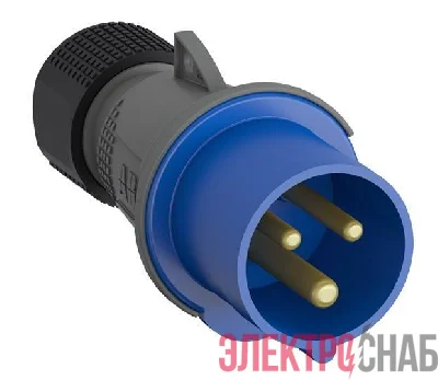 Вилка кабельная Easy&Safe 216EP6 16А 2P+E IP44 6ч ABB 2CMA101947R1000