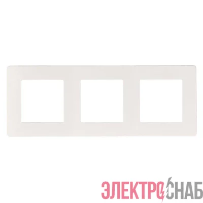 Рамка 3-м 12-5103-01 сатин бел. Эра Б0052519