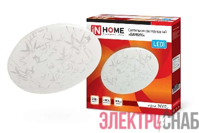 Светильник светодиодный DECO БАМБУК 24Вт 4000К 2160лм 230В 330х55мм IN HOME 4690612021911