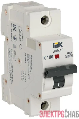 Выключатель автоматический модульный 1п K 100А M10H ARMAT IEK AR-M10H-1-K100