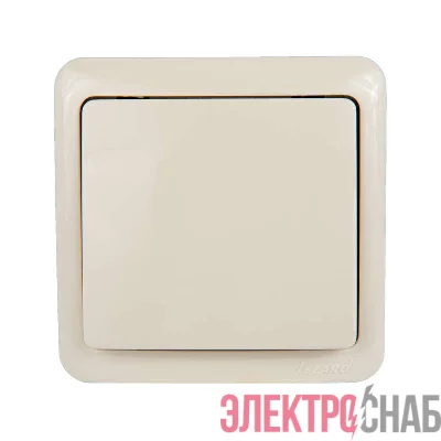 Выключатель 1-кл. ОП VIOLA 10А IP20 крем. LEZARD 751-0300-100