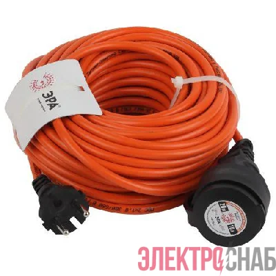 Удлинитель-шнур 1х20м без заземл. 10А IP20 UPx-1-2х1-20m ПВС 2х1 (бухта) Эра Б0046806