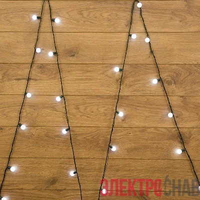 Гирлянда "Мультишарики" d18мм 5м 25LED бел. провод темно-зел. Neon-Night 303-555