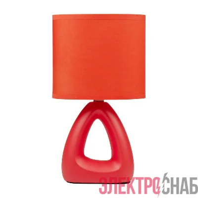 Светильник настольный JH2-01-og E14 IP20 170х100х300мм керамика; ткань; PVC-пластик оранж. JazzWay 5062290