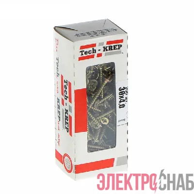 Саморез универсальный 30х4.0мм желт. (уп.200шт) Tech-KREP 102243